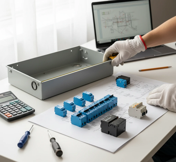 Схема планування розміщення обладнання в щитку