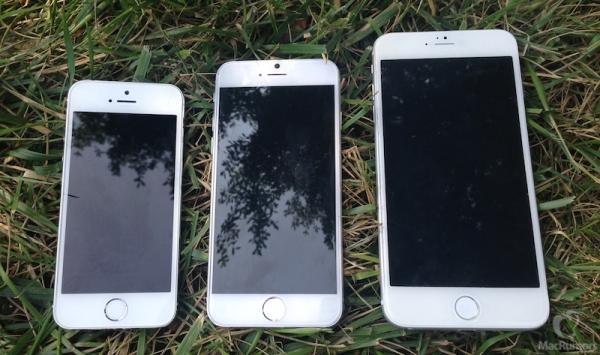 Сравнение  iPhone 5S c прототипами 4,7