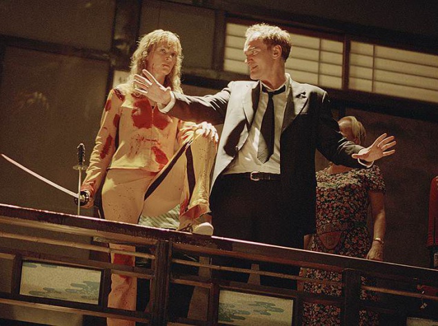 Картина "Убить Билла. Фильм 1" (2003 год) — сильно стилизованный кровавый боевик, снятый по сценарию, разработанному Тарантино вместе с актрисой Умой Турман.