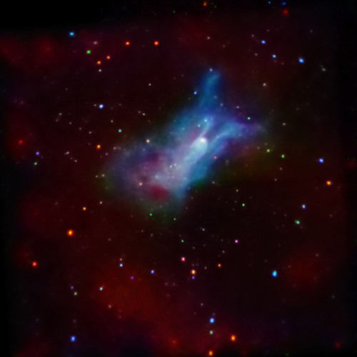 Остатки сверхновой звезды G327.1-1.1, которая находится примерно в 29 тыс световых лет от Земли.