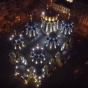 Пасхальную ночь в Киеве показали с дрона