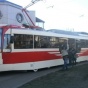 Киевлянам показали экспериментальный трамвай