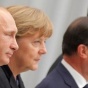 Путин обсудил с Меркель и Олландом "диверсии"