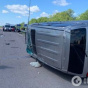 На Київщині сталась аварія за участю двох легковиків: одна з машин перекинулась, є потерпілі