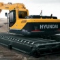 Hyundai выпустил новый экскаватор-амфибию
