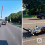 На Київщині мотоцикліст зіткнувся з легковиком