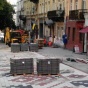 Возле станции метро "Золотые ворота" в Киеве тротуар украсили украинским орнаментом