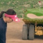 Caterpillar создал гольф-клуб из карьерных самосвалов (видео)