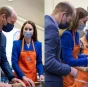 Кейт Миддлтон в элегантном костюме пожарила лепешки с принцем Уильямом (видео)