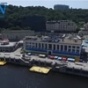 Речной вокзал в Киеве сняли с высоты птичьего полета