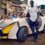 Подросток из Ганы создал самодельный автомобиль за 200 долларов (видео)