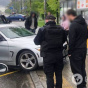 У Києві BMW в’їхав у зупинку громадського транспорту: постраждала військовослужбовиця