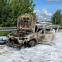 На Київщині під час руху загорівся легковик