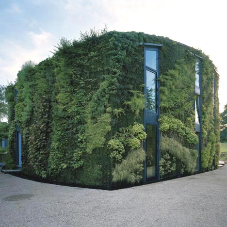Зеленые стены в экстерьере здания (6 фото)
