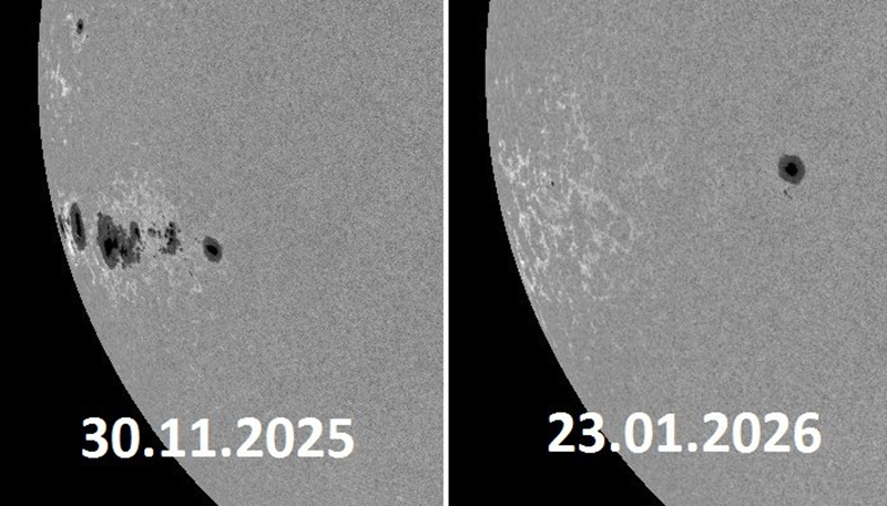 Сонячні плями: найбільше скупчення сонячних плям (XRAS)