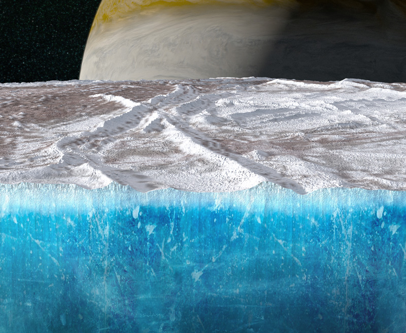 Крижаний покрив Європи: NASA