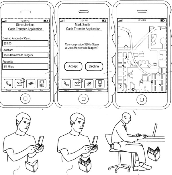 Иллюстрация из патентной заявки Apple.