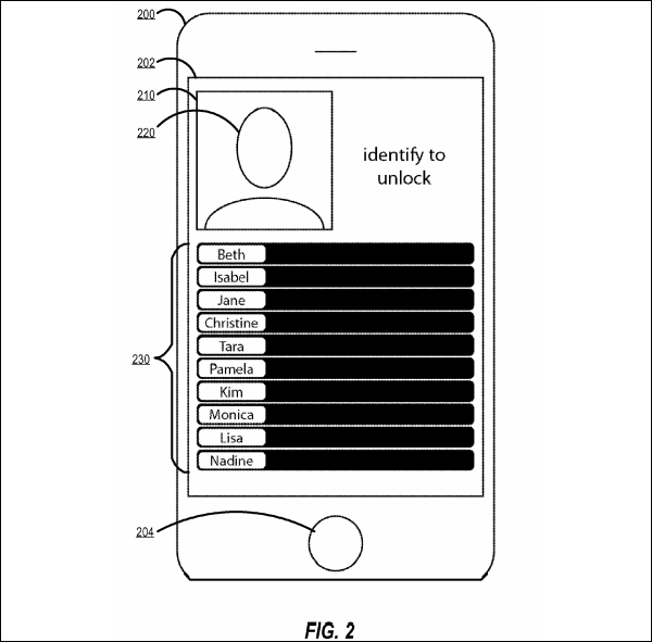 Иллюстрация из патентной заявки Apple.