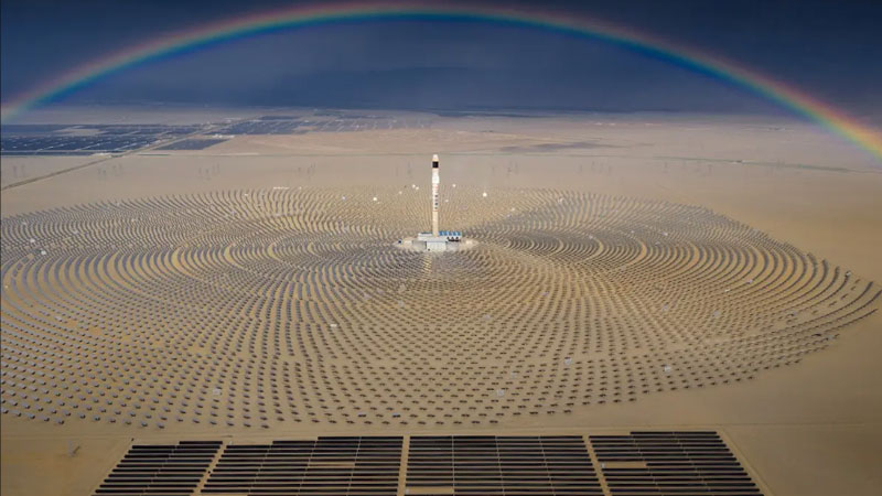 Сонячна електростанція в провінції Ганьсу, фото: Weimin Chu