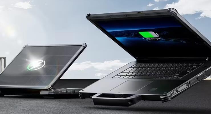 Oukitel представила захищений ноутбук, який може заряджатися від сонця