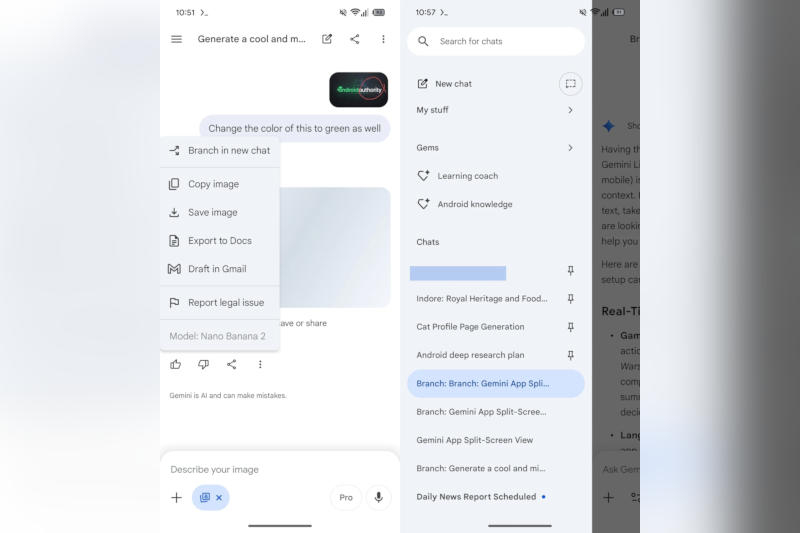 Гілкування та переписка: androidauthority.com