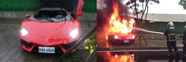 В Тайвани разбили очередной Lamborghini