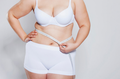 жир на животі