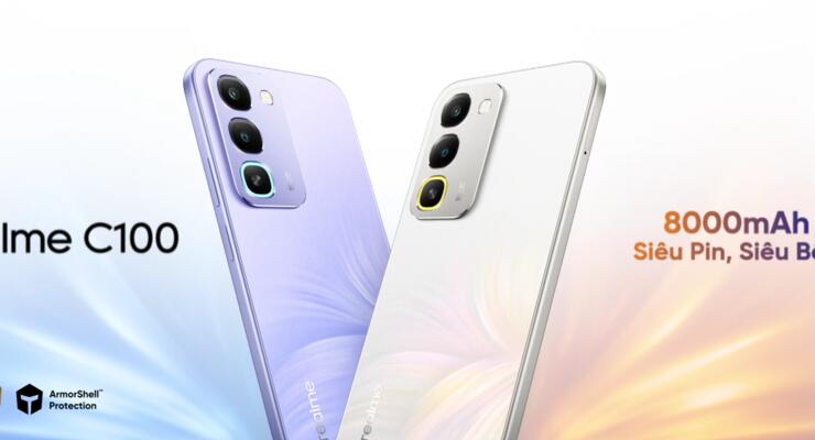 Акумулятор на 8000 мА&middot;год і захист за стандартом IP69K: представлено realme C100 4G