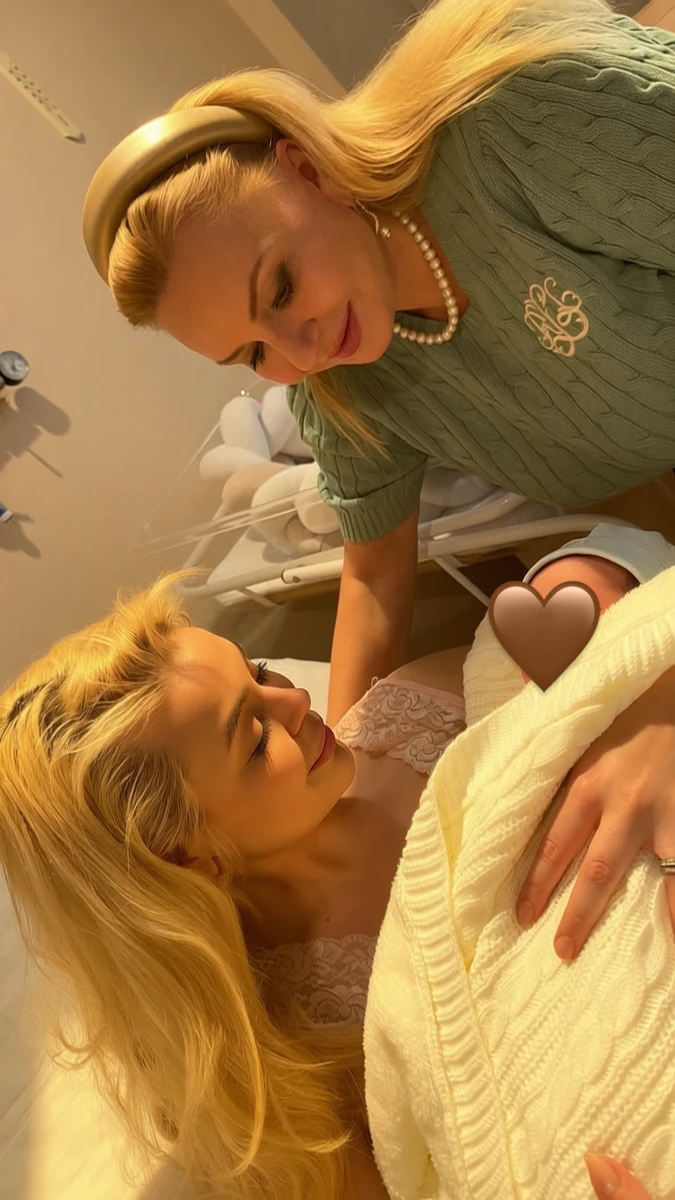 Аліна народжувала в Україні поруч із батьками та рідними. На фото вона з мамою 