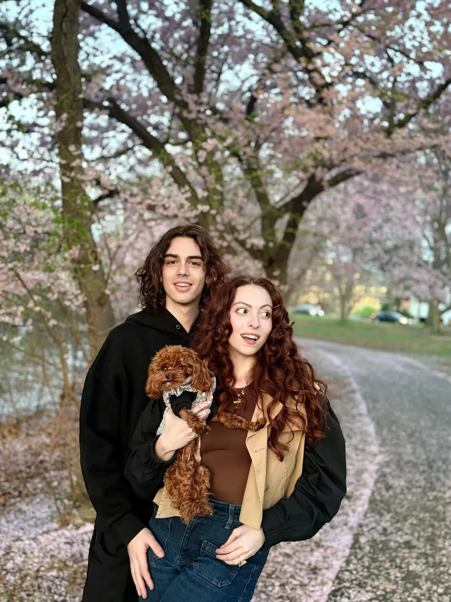 Маша Полякова зі своїм чоловіком-американцем на фото