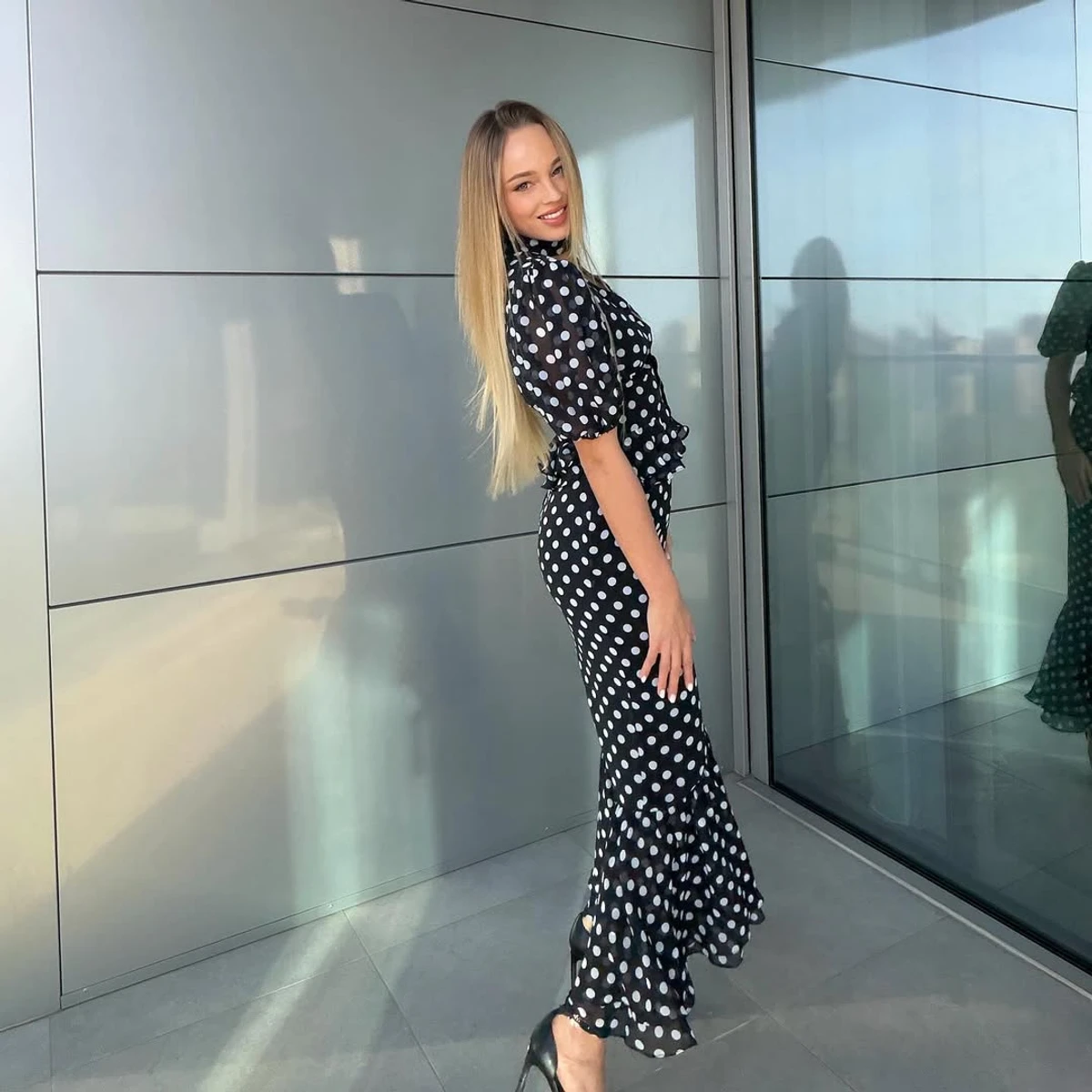 Дар'я Білодід покрасувалася у луці в горошок