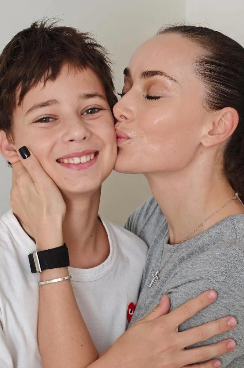 Ксенія Мішина і її син Платон