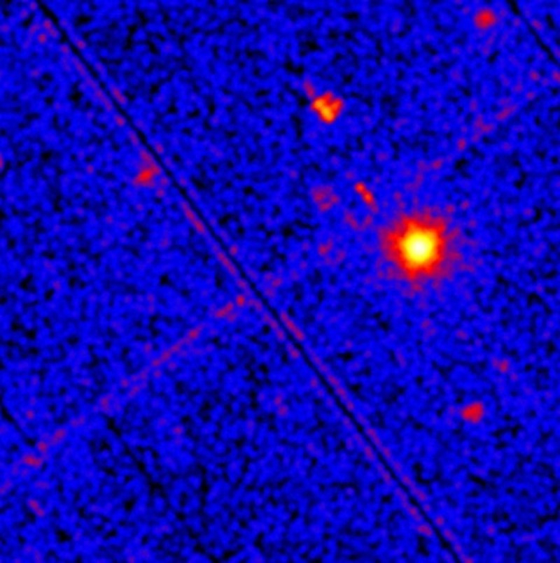 Снимок квазара SMSS J114447.77-430859.3, полученный обсерваторией XMM-Newton. Источник изображения: ras.ac.uk