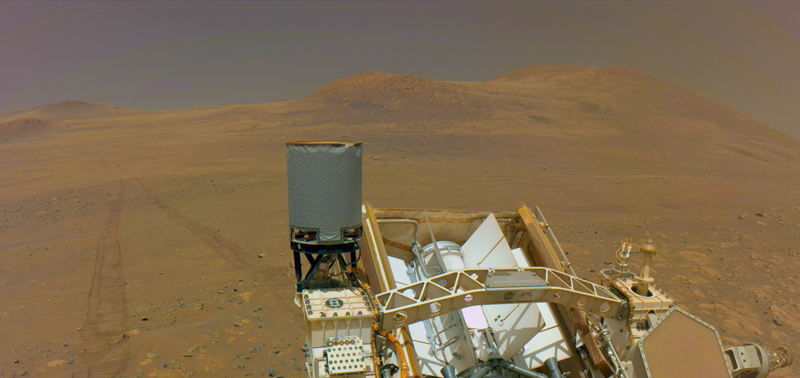Perseverance оглянулся на пройденный путь к плато «Крокодила». Источник изображения: NASA