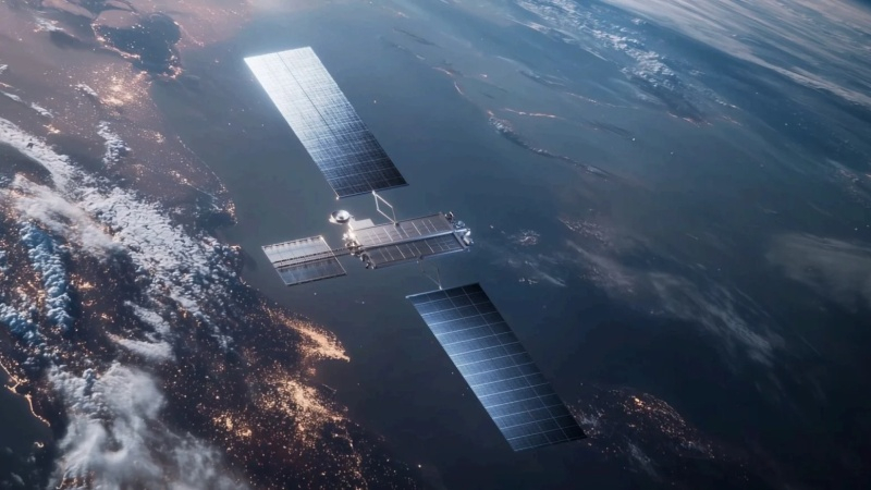 Супутник і ракета: SpaceX