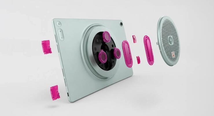 У новому планшеті Motorola колонка вже вбудована: представлено Moto Pad 70 Groove