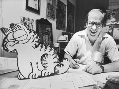 Джим Дэвис (Jim Davis) с Гарфилдом.