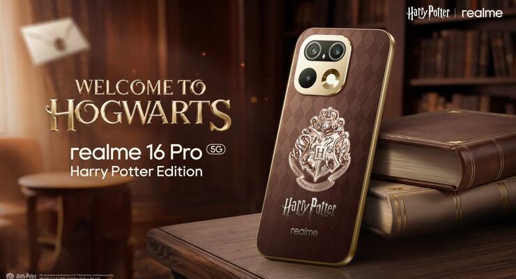 Realme представила смартфон у стилі "Гаррі Поттера": лімітована версія вийде у комплекті з валізою Хогвартса