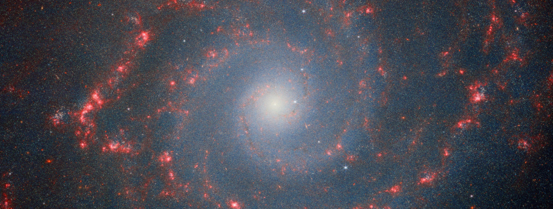 Галактика NGC 628 — снимок на NIRCam