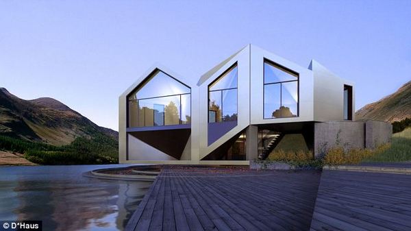 Невероятный дом оригами (4 фото, видео)