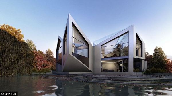 Невероятный дом оригами (4 фото, видео)