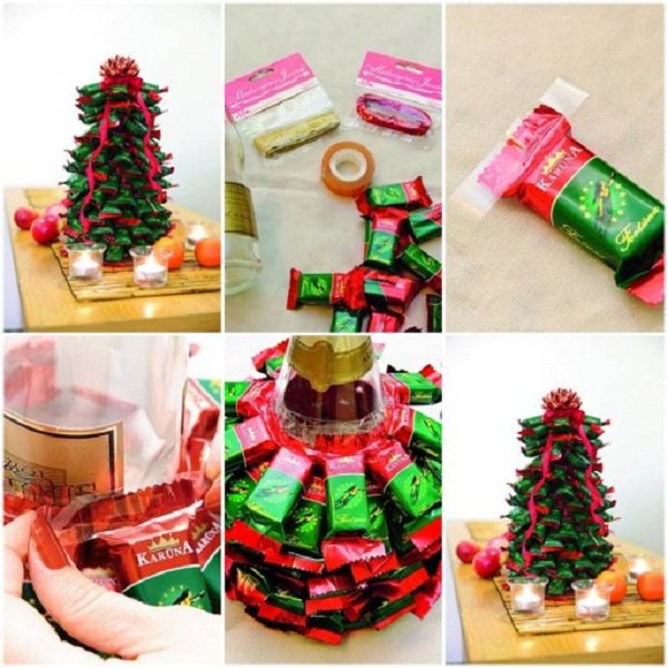Make-A-Christmas-tree-from-chocolate-bars