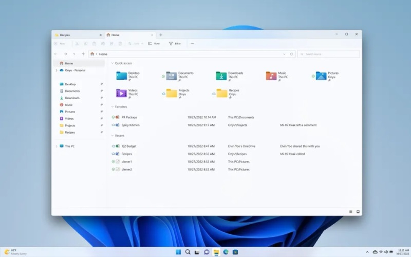 Провідник у Windows 11: Microsoft