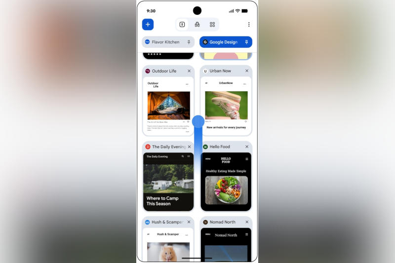 Закріплені вкладки в Chrome: blog.google