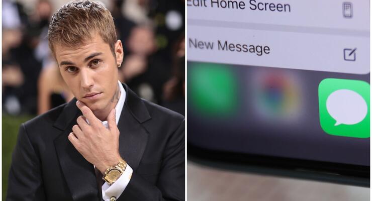 Джастін Бібер розкритикував iPhone і запропонував, як виправити його інтерфейс