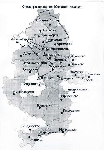 Карта полезных ископаемых донбасса