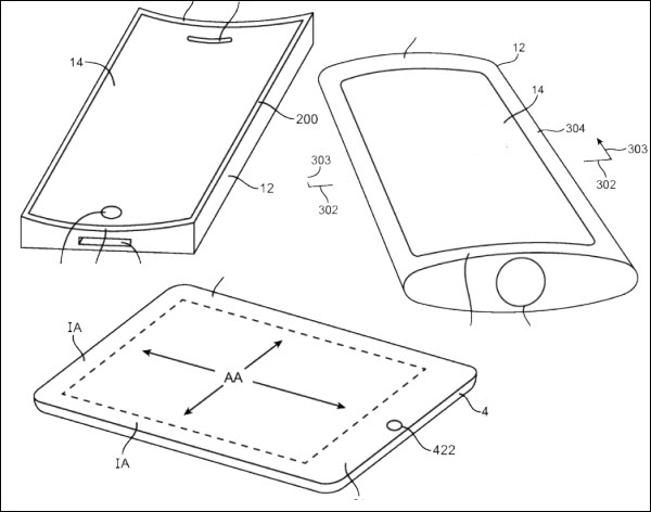 Здесь и ниже иллюстрации из патентной заявки Apple.