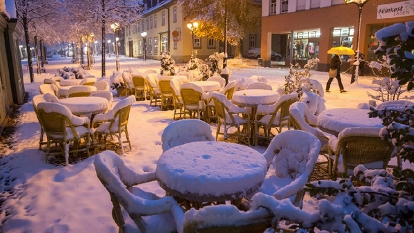 Первый снег в Европе (13 фото)