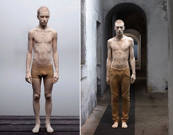 Живая скульптура  Бруно Уолпота (5 фото)